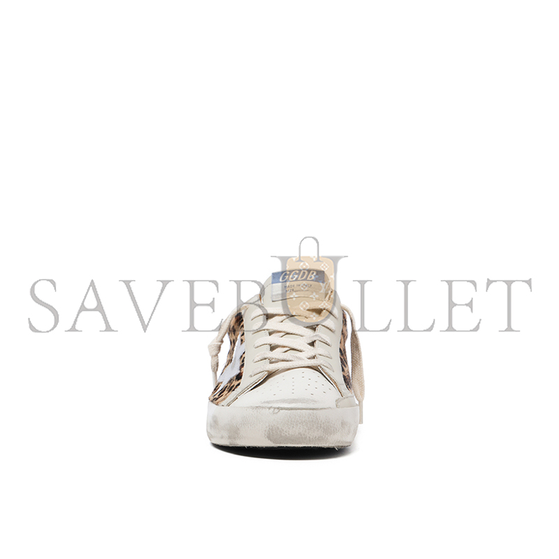 GOLDEN GOOSE SUPER-STAR LEOPARD-PRINT LEATHER SNEAKERS 9GXSN1782703NBWZ